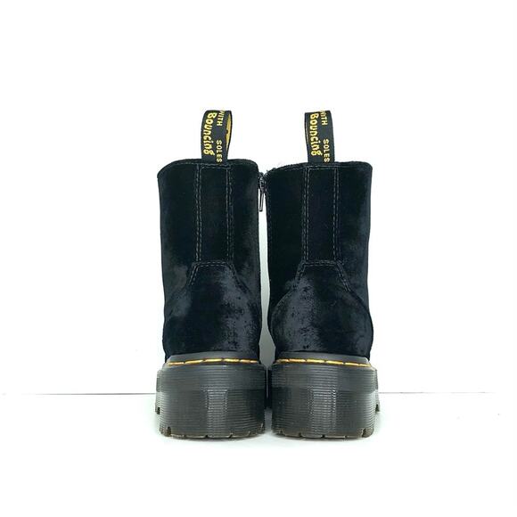 Dr Martens Jadon Ze You Velvet Platform Ankle Boots Women’s 5 Shoes - Picture 7 of 11